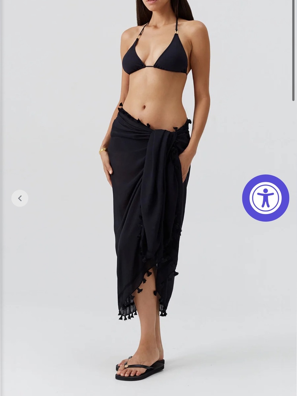 Melissa Odabash PAREO BLACK